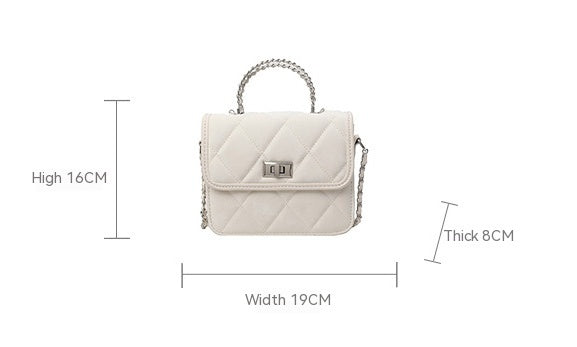 Women's Portable Diamond Chain Messenger Bag