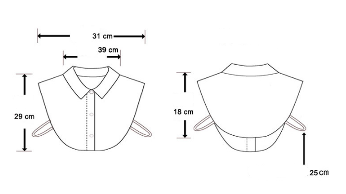 Chiffon Rhinestone Fake Collar Shirt Women's Shawl