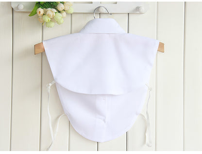 Chiffon Rhinestone Fake Collar Shirt Women's Shawl
