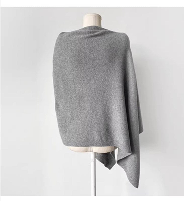 Women's Wool Slant Cape Scarf