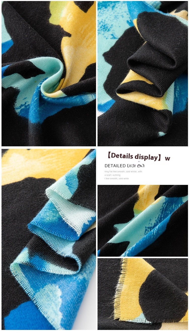 Autumn And Winter Cashmere Scarf Women's All-match Atmosphere High Sense